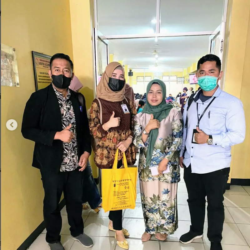 Serah Terima mahasiswa/i Praktik Kerja Lapangan (PKL) Prodi S1 Administrasi Rumah Sakit Universitas Awal Bros semester VIII di RSUD Arifin Achmad Prov. Riau