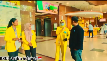 Kegiatan Praktek Kerja Lapangan didampingi dosen Pembimbing Akademik Bpk Ns. Muhammad Firdaus, S. Kep., MMR di RSUD Arifin Achmad Provinsi Riau