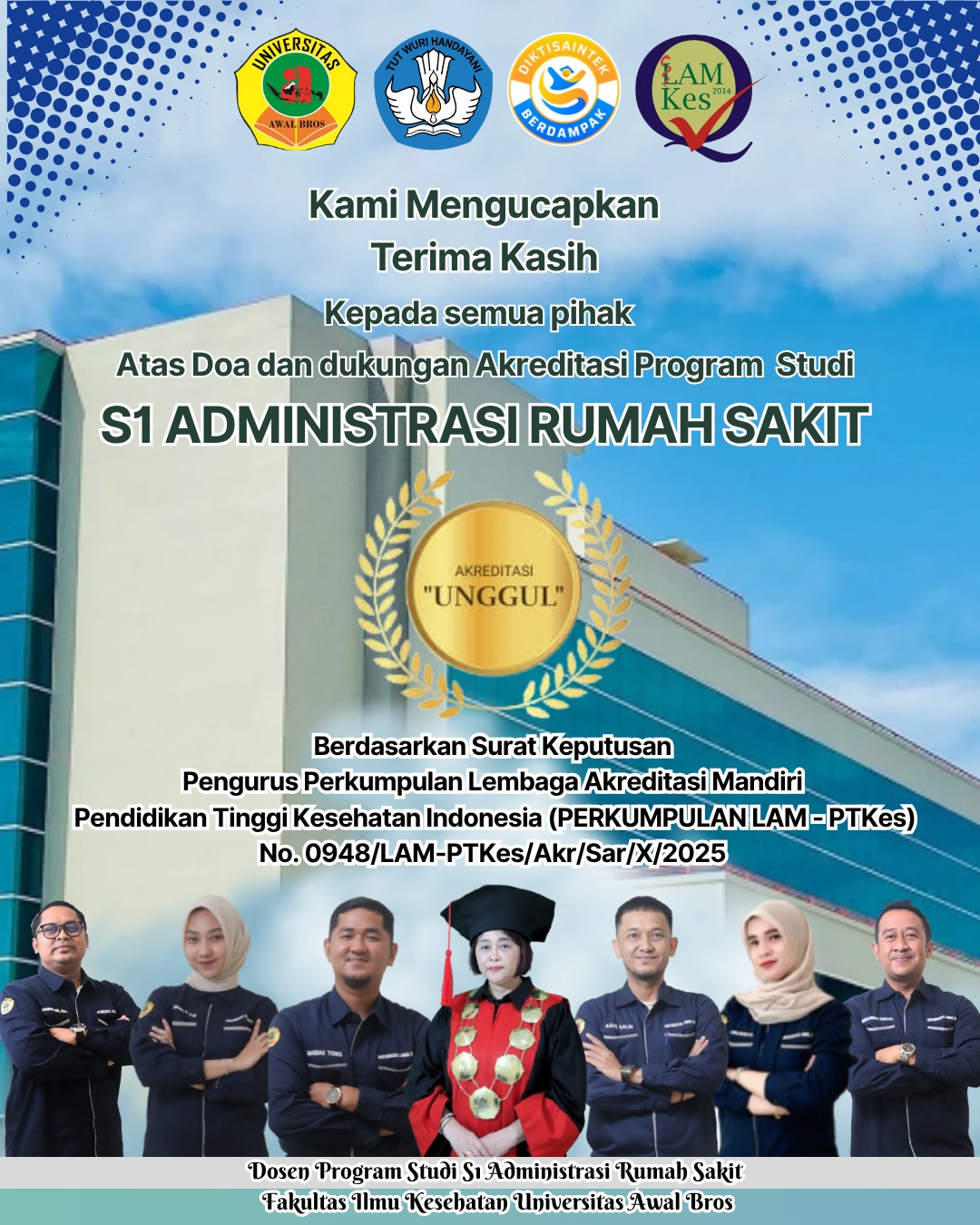 Akreditasi Prodi S1 Administrasi Rumah Sakit