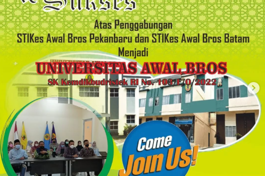 Penggabungan STIKes Awal Bros Pekanbaru dan STIKes Awal Bros Batam menjadi Universitas Awal Bros Pekanbaru