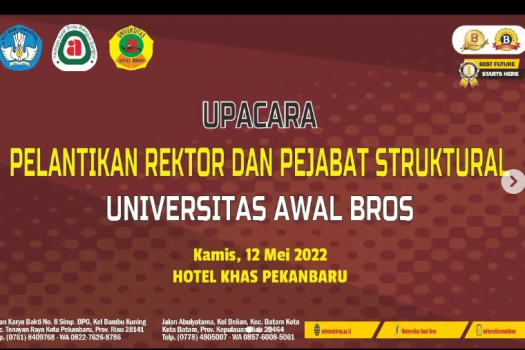 PELANTIKAN REKTOR DAN PEJABAT STRUKTURAL UNIVERSITAS AWAL BROS
