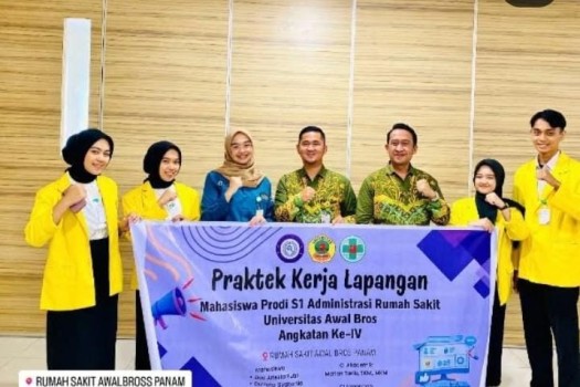Penyerahan mahasiswa/i PKL Prodi S1 Administrasi Rumah Sakit Universitas Awal Bros 