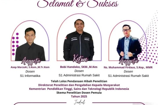 DOSEN PROGRAM ADMINISTRASI RUMAH SAKIT TELAH LOLOS PENDANAAN HIBAH PENELITIAN DAN PENGABDIAN KEPADA MASYARAKAT 